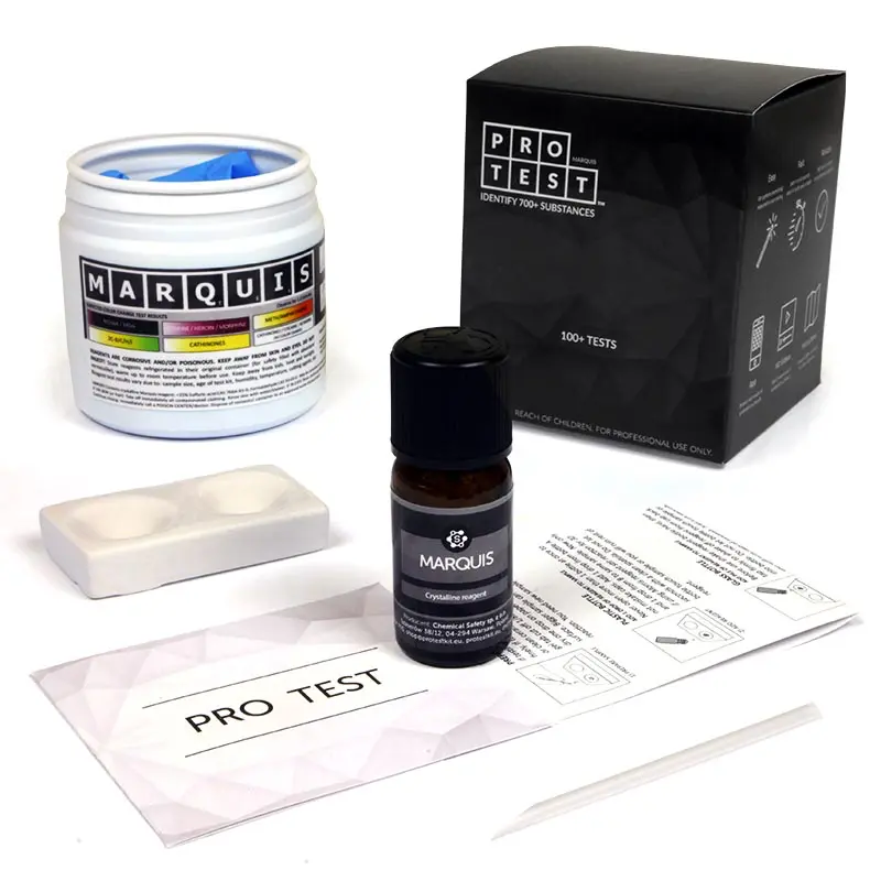 Multiple-use Marquis reagent test kit