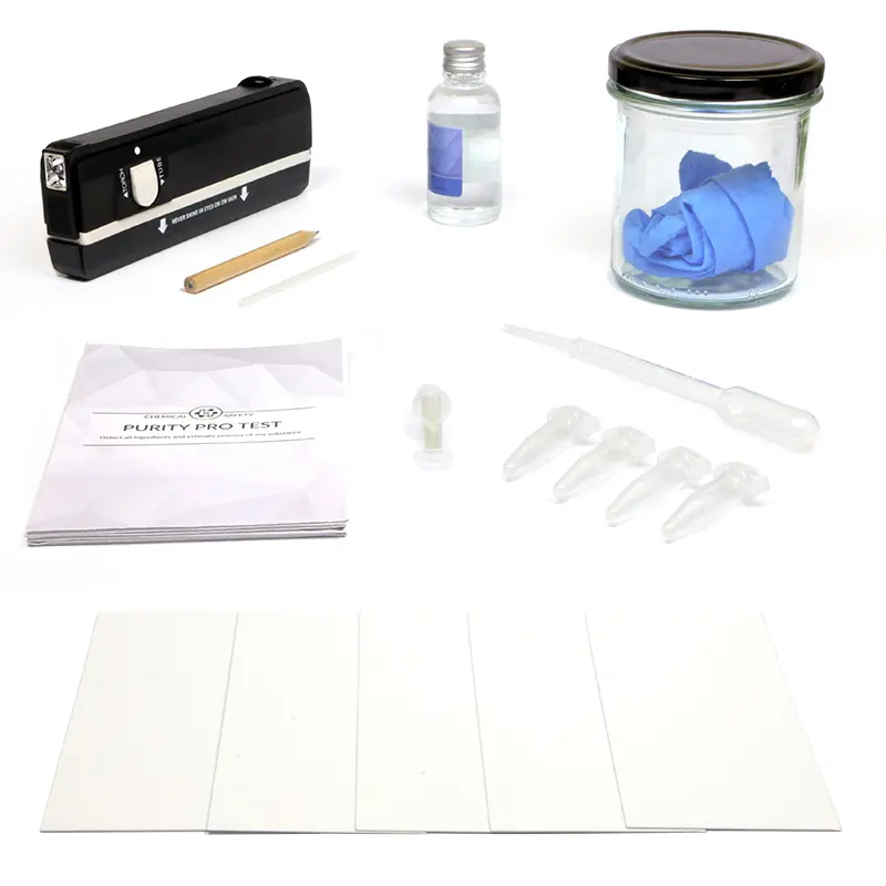 TLC Drug Purity Test Kit without a ruler
